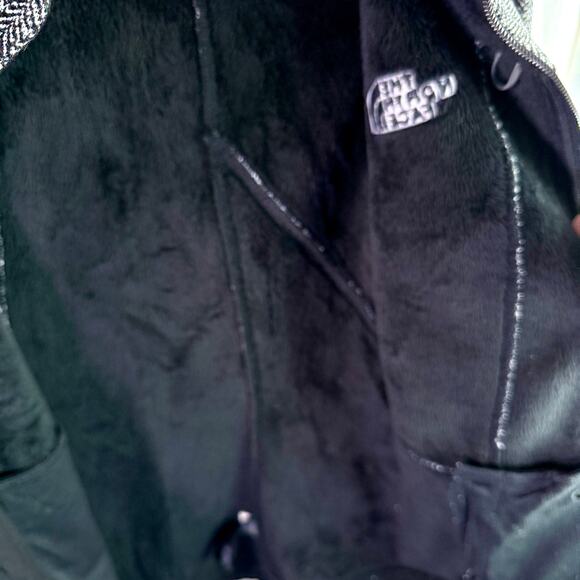 The North Face Women's Small Apex Heather Herringbone Black & White Jacket - Picture 7 of 15